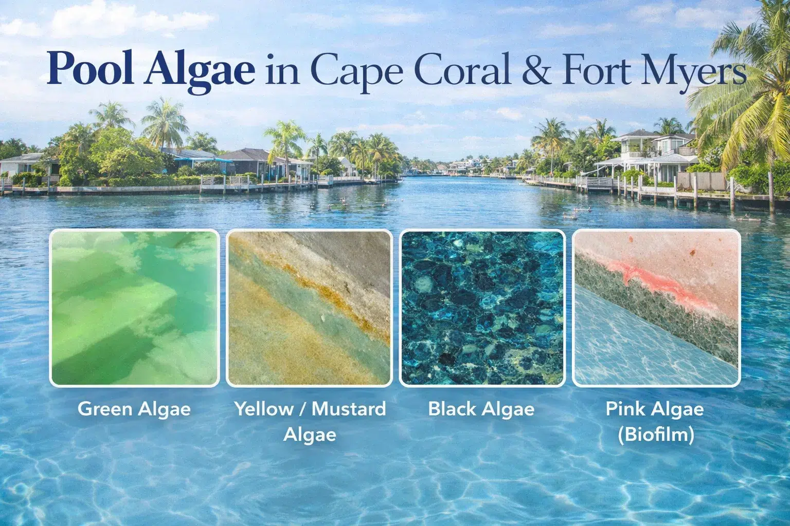 Pool Algae in Cape Coral & Fort Myers