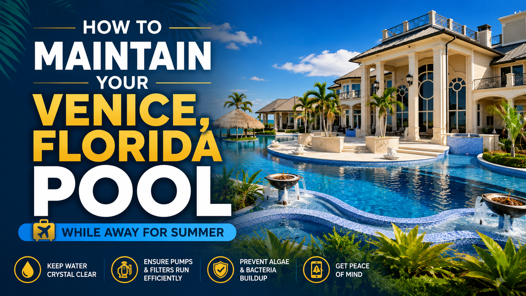 Florida Pool While Away for Summer